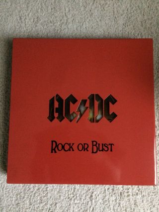Rare Limited Ac/dc Book 29/500 Angus Young Rock Or Bust Brian Malcom Axl