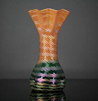 A Art Nouveau Vase Iridescent Glass Rindskopf 1900