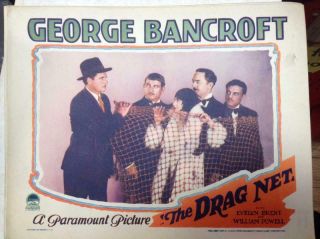 George Bancroft/evelyn Brent In " The Dragnet " 1928 11 X 14 Lobby Card 3