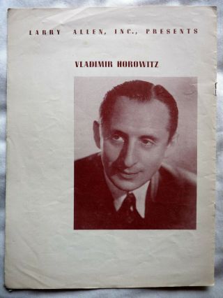 Four Concert Programs 1940s - 1950s - VLADIMIR HOROWITZ - Classical Music Pianist 3