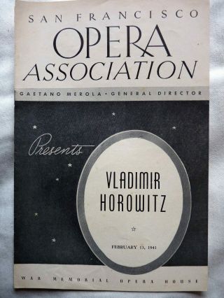 Four Concert Programs 1940s - 1950s - VLADIMIR HOROWITZ - Classical Music Pianist 5