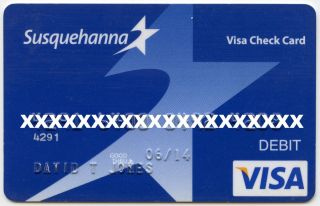 Davy Jones The Monkees 2014 Susquehanna Bank Visa Debit Card