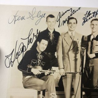 Signed Farley’s Gold Star Rangers Photo Sons of the Pioneers Bob Nolan Hugh Farr 4