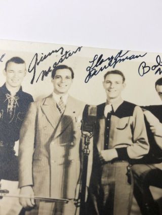 Signed Farley’s Gold Star Rangers Photo Sons of the Pioneers Bob Nolan Hugh Farr 8
