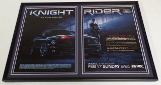 Knight Rider 2008 Nbc Movie Framed 12x18 Advertising Display