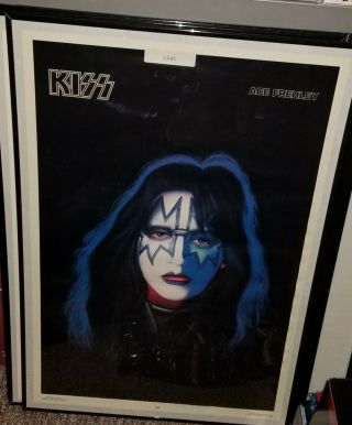 Vintage 1978 Kiss Ace Frehley Solo Aucoin Poster Record Store Display Poster