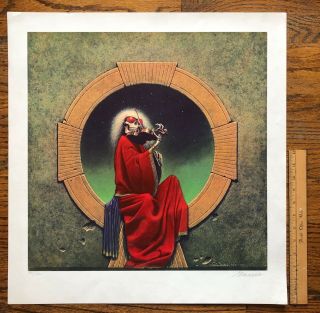 Grateful Dead " Blues For Allah " By Phillip Garris: Signed Limited Ed.  Lithograph