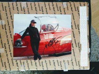 Jessi Combs Signed Auto 8x10 Rare Inperson Fastest Woman On 4 Wheels Tv Host