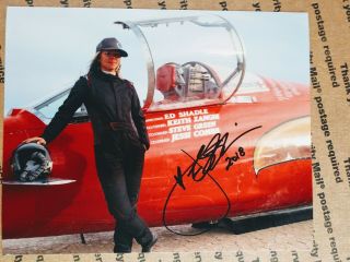 Jessi Combs signed auto 8x10 rare inperson Fastest Woman on 4 Wheels TV Host 2
