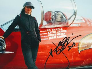 Jessi Combs signed auto 8x10 rare inperson Fastest Woman on 4 Wheels TV Host 3