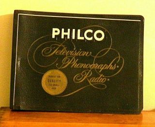 1956 Philco Television Phonographs Radio Salesman Display Binder