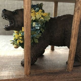 Midsommar Bear In A Cage Toy Figure Limited Edition A24 Films Resin Grizzly Cage