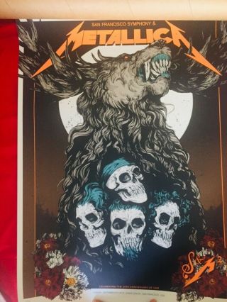 Metallica San Francisco Symphony Metallica S&m Poster Night 2 Package