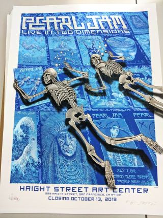 Pearl Jam Emek Live In Two Dimensions L2d Haight Street Poster Print Art V2 Ltd