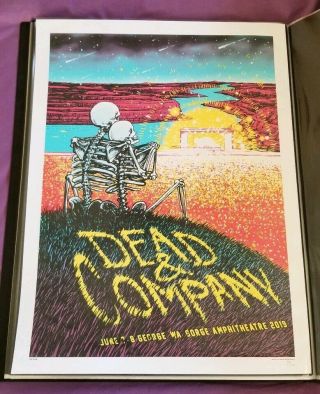 Dead And Company Poster Summer Tour 2019 The Gorge - Barry Blankenship Le 831