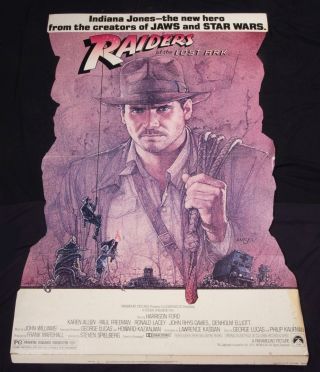 Raiders Of The Lost Ark 1981 Movie Theatrical Display Harrison Ford