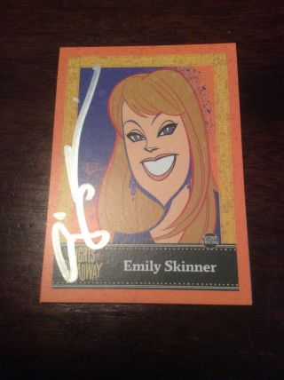 Lights Of Broadway Card Emily Skinner (the Cher Show) Autumn 2018 Signed