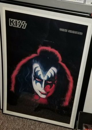 Vintage 1978 Kiss Gene Simmons Solo Aucoin Poster