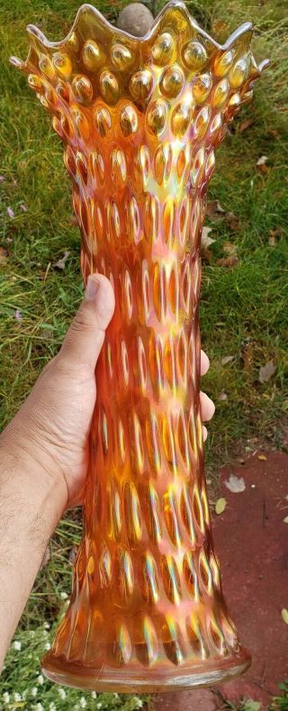 Fenton Carnival Glass Funeral Vase