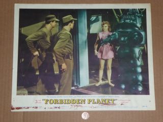 Forbidden Planet Lobby Card 7 1956 Movie 11 " X " 14 " Authentic Card 7