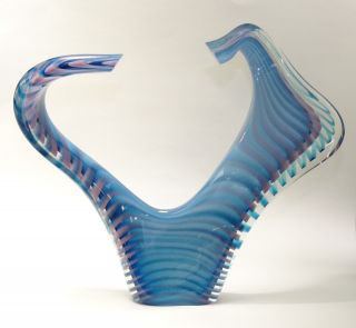Massive Vintage Frank Englesby G2780 Studio Art Glass Sculpture 16 " / 10 Lbs