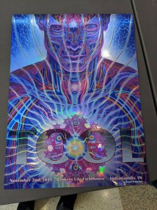 Tool Foil Concert Poster Indianapolis 2019 Tour Bankers Life Fieldhouse