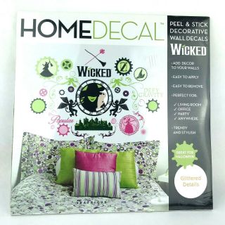 Wicked The Musical Peel And Stick Decorative Wall Decals Halloween