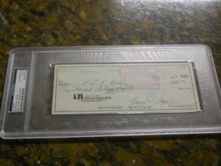 Marvin Gaye Signed Check Psa/dna Autograph R&b I Heard It Through The Grapevine