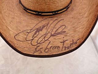 Jason Aldean Signed Autographed Cowboy Hat W/ Lyrics Beckett Certified 2