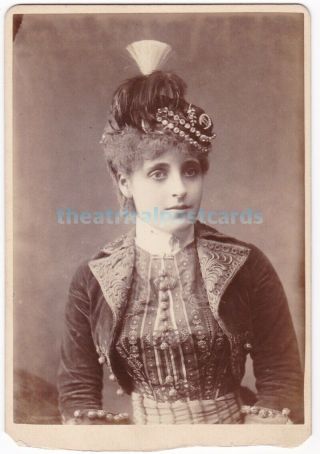 Stage Actress Phyllis Broughton In Costume.  Samuel Walker Cabinet Photo