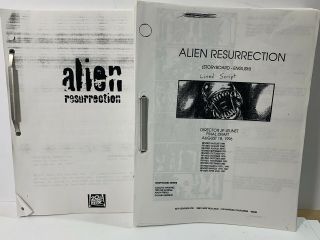 Storyboard Set “alien Resurrection” 1997 Complete Production & Script Studio Use