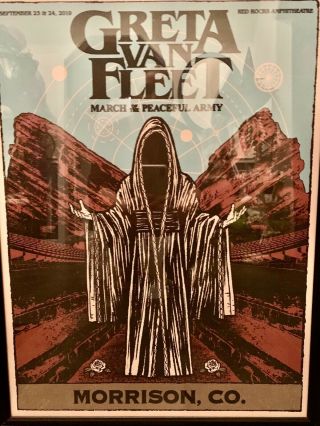 Greta Van Fleet Red Rocks Poster