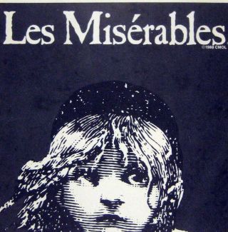 Les Miserables Playbill 1992 Imperial Theatre Jc Sheets Evalyn Baron Chabert