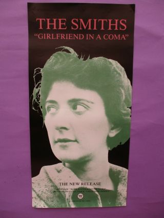 The Smiths Girlfriend In A Coma 1987 Uk Promo Poster Rough Trade 24x12 "