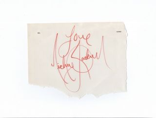 Michael Jackson Signed Vintage Autograph