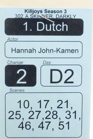 Killjoys Dutch Hannah John - Kamen Screen Worn Shirt & Pants Ep 302 4