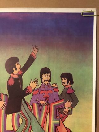 The Beatles Yellow Submarine Love Vintage Poster Pin Up Retro 8