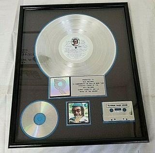Elton John " Rock Of The Westies " Record Cassette And Cd Riaa Platinum Award