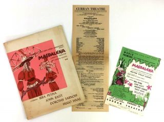 1948 Magdalena Program Playbill Curran Theatre San Francisco Light Opera Raitt