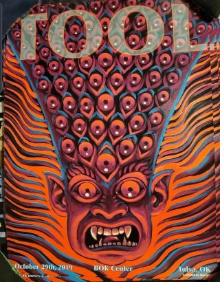Tool Alex Gray Official Tour Poster Bok Center Tulsa Limited Not Signed