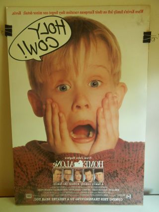 Home Alone (1990) Advance 2 Sided Movie Poster Macaulay Culkin 27x40 2