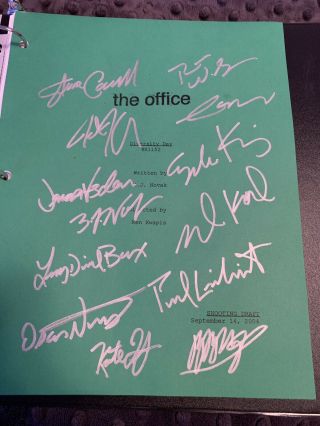 The Office " Diversity Day " Studio Script Signed By Steve Carell,  12