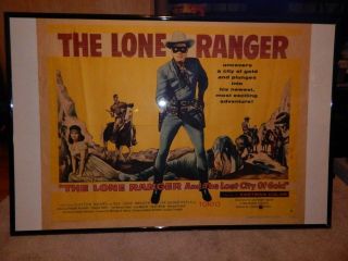 Vintage 1957 Lone Ranger And The Lost City Of Gold Movie Poster 58/240