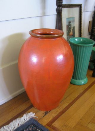 Catalina Island Pottery Oil Jar Vase Toyon Red 2