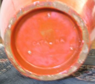 Catalina Island Pottery Oil Jar Vase Toyon Red 6