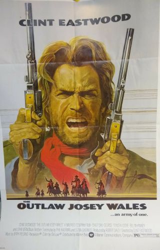 The Outlaw Josey Wales 1976 27x41 One Sheet Movie Poster Clint Eastwood