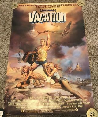 1983 National Lampoon’s Vacation Movie Poster,  Rolled,  27x41