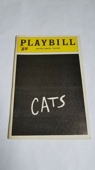 Vintage Broadway Playbill 17 - Cats Betty Buckley Andrew Lloyd Webber Musical