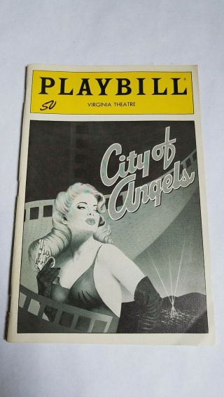 Vintage Broadway Playbill 21 - City Of Angels James Naughton Rene Auberjonois