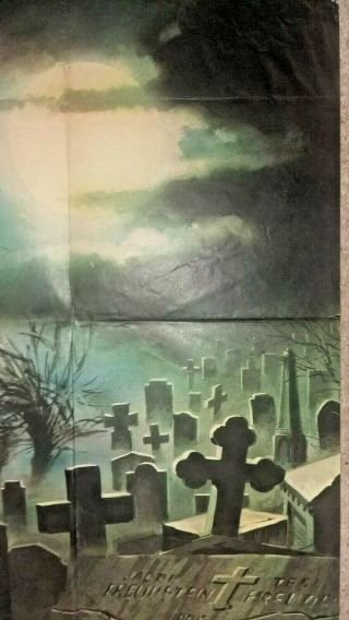 HOUSE BY THE CEMETERY [X] 1981 British Quad Cinema Poster VIDEO NASTIES 4
